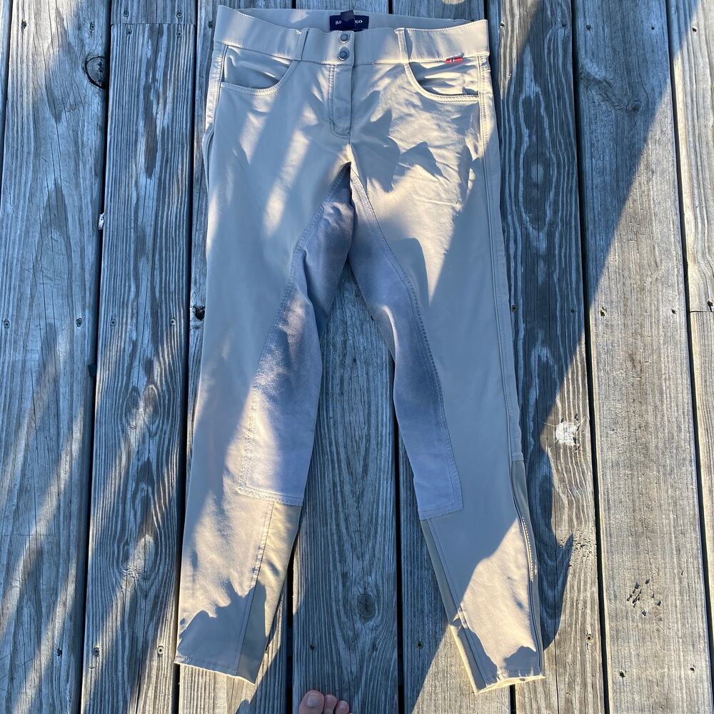 B Vertigo Women's Equestrian Riding Breeches Full Seat - Beige - Size 28